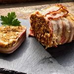 Faschierter Braten im Speckmantel