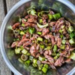 Steirischer Rindfleischsalat mit Kürbiskernöl vom Grill