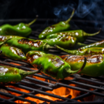 Spanische Bratpaprika am Grill